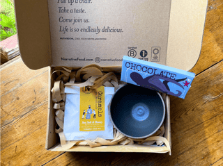 Chocolate + Caramel + Bowl Box - Inside Over